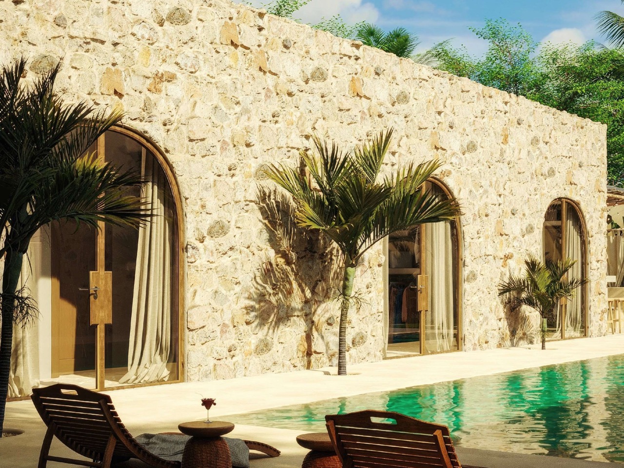 Tropical Mexican-Style 3-Bedroom Villa